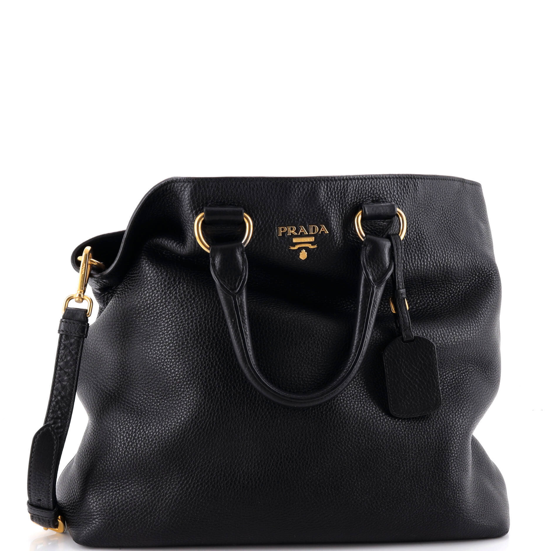 Prada Large Convertible Shopper Tote Vitello Daino
